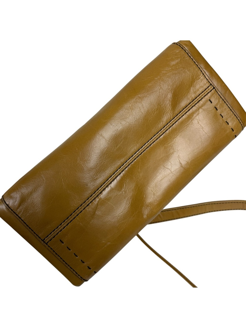 HOBO Seneca Natural Color Leather Satchel Bag - Picture 3 of 7